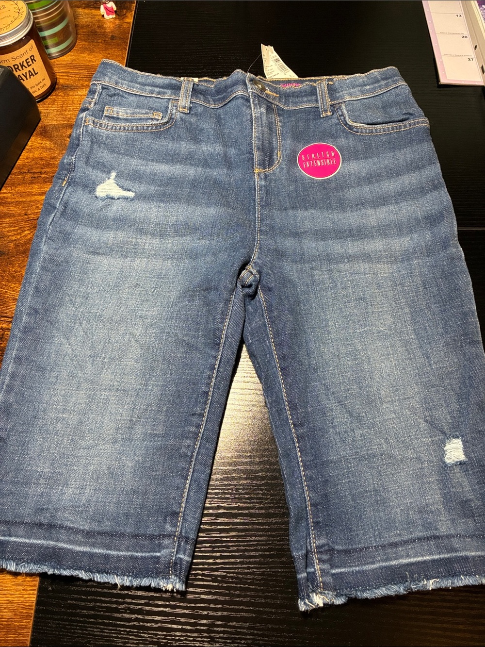The Children's Place Distressed Blue Denim Girls' Shorts